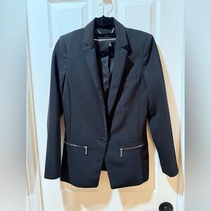 White House black market Blazer with Zipper Pockets size 2